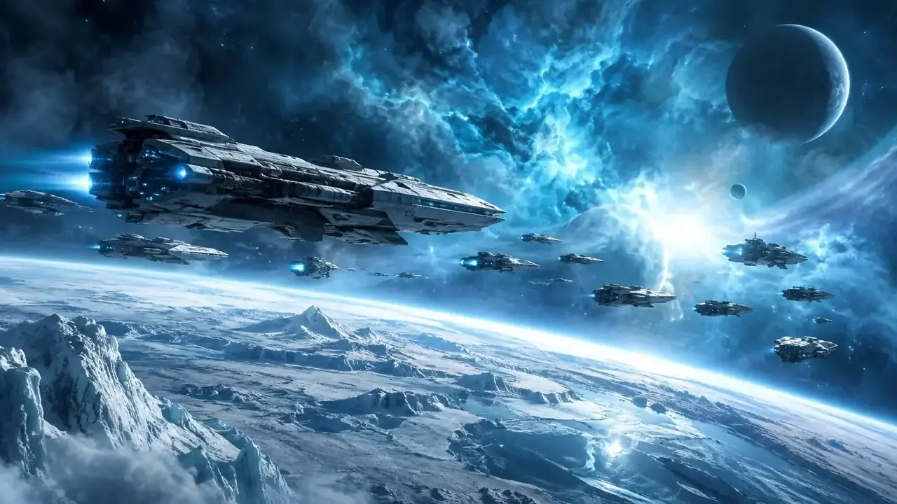 穿越星际的女将军 - 黄果AI官网 黄果AI官网《穿越星际的女将军》首屏推荐海报